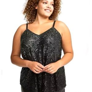 🌟SALE🌟🆕🌺TORRID SOPHIE Sequin Ombre Swing Cami🌺